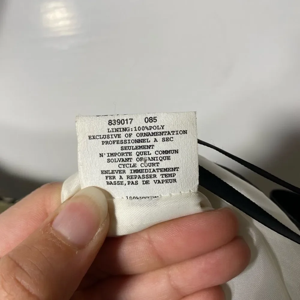 GUNNE SAX Jessica McClintock Strapless Floral Lace Overlay Prom Dress Sz 9 - Picture 11 of 13